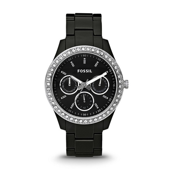 Fossil Accessories - Ladies Black Resin Fossil Watch